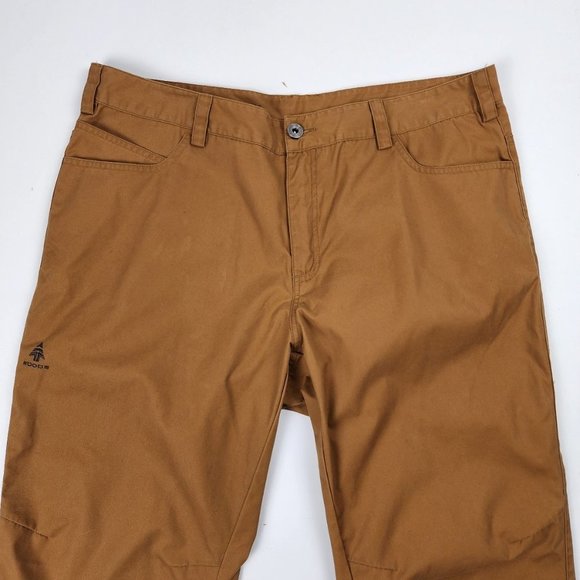 WOODS Brown Cotton Straight Leg Outdoor Pants Size 36 - Picture 2 of 14